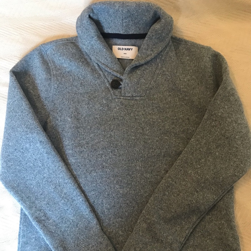 Boys fleece lined cowl neck sweater Sz 8